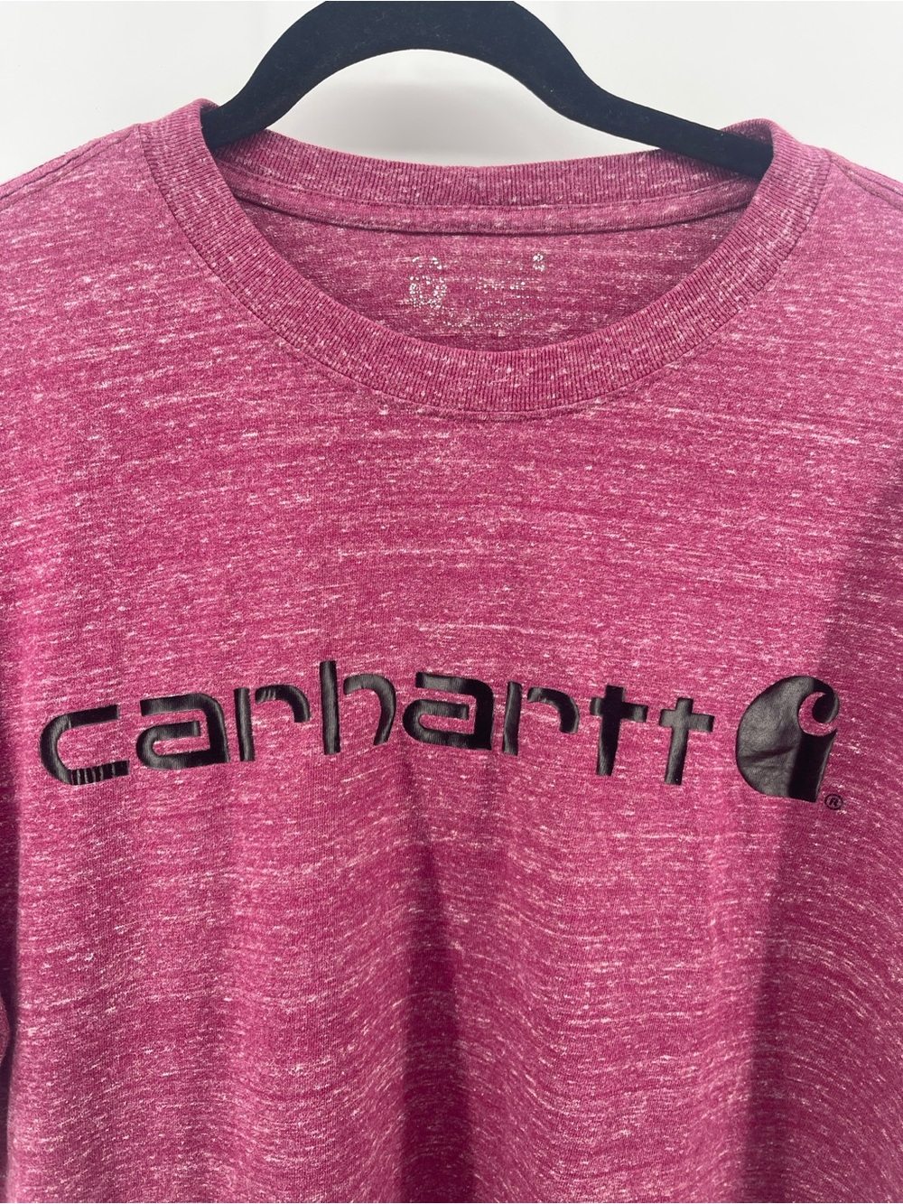 Carhartt Heathered dark red Logo Short Sleeve Tee